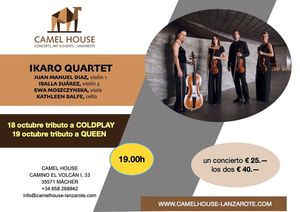 Flyer of the Event “Concert – IKARO Quartett – Tribute to QUEEN”