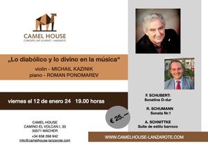 Flyer of the Event “Concert – The diabolical and the divine in music”