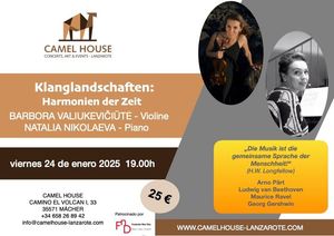 Flyer of the Event “KLANGLANDSCHAFTEN: Harmonien der Zeit”