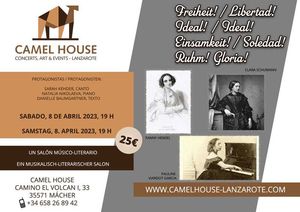 Flyer of the Event “A musical-literary salon”