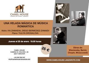 Flyer of the Event “Concert – A magic night with romatic music”