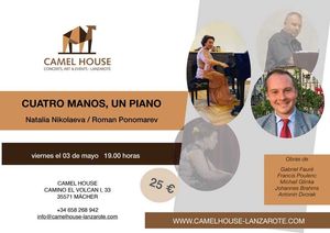 Flyer of the Event “Concert – Cuatro manos – un piano”